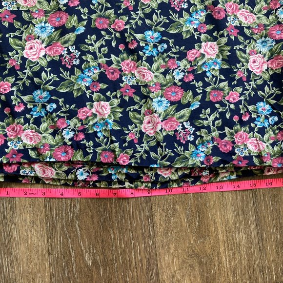 Vintage Athentico Forenza Wide Leg Floral Cropped Pants Size L - Picture 10 of 10